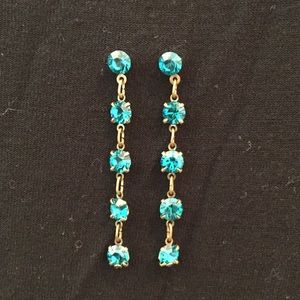 Original Michal Negrin turquoise drop earrings
